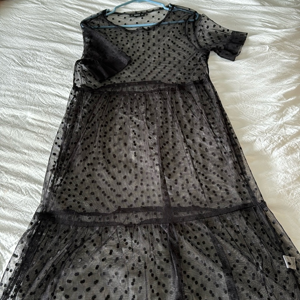 Black lace top